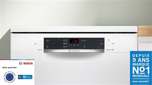 Lavastoviglie Bosch SMS25AW09F da 60 cm, libera installazione, bianco - Immagine di 2